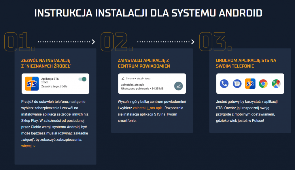 Instrukcja instalacji aplikacji